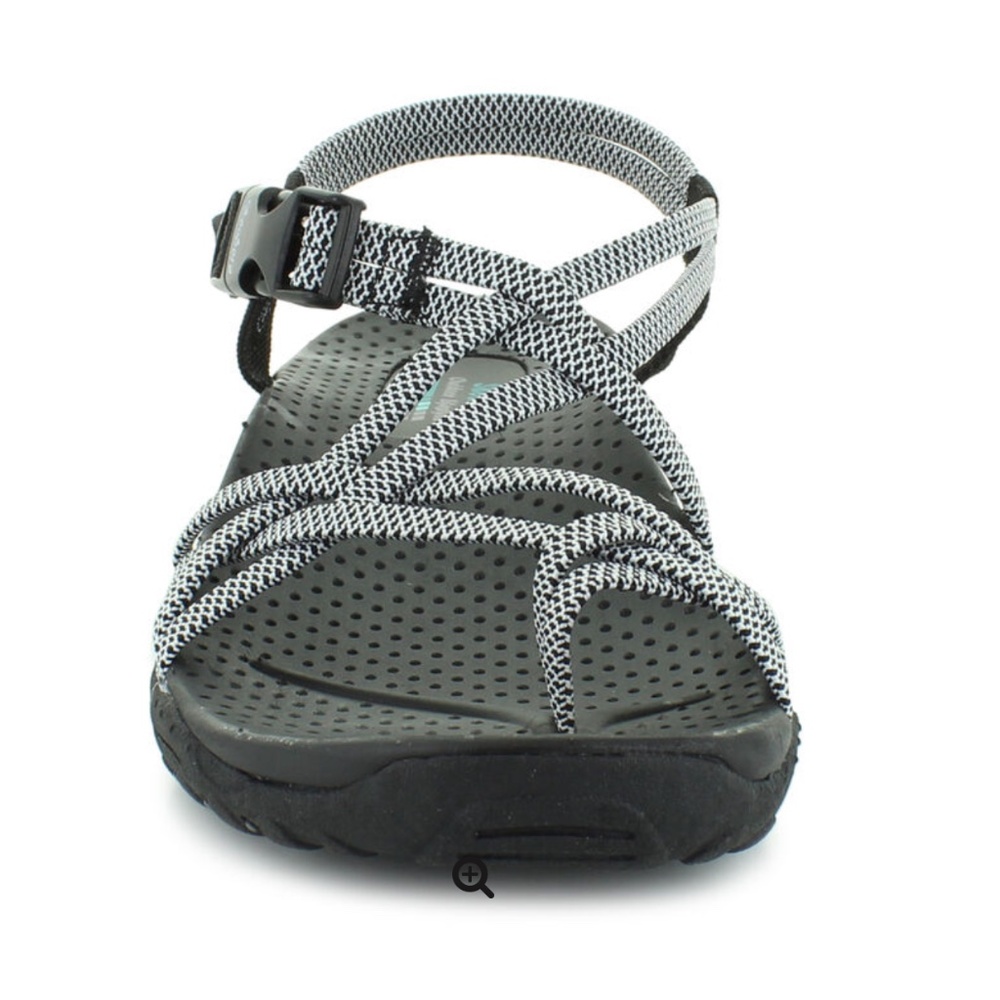 Skechers Outdoor Boho Strappy Sandals US 7 (Black/White)